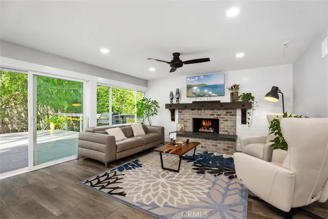 a kitchen with a sink and a large window