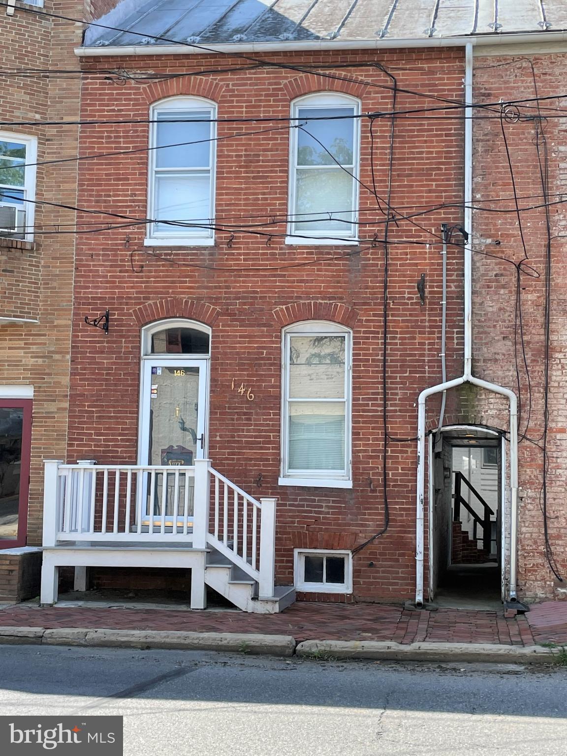 a view of a house with a deck