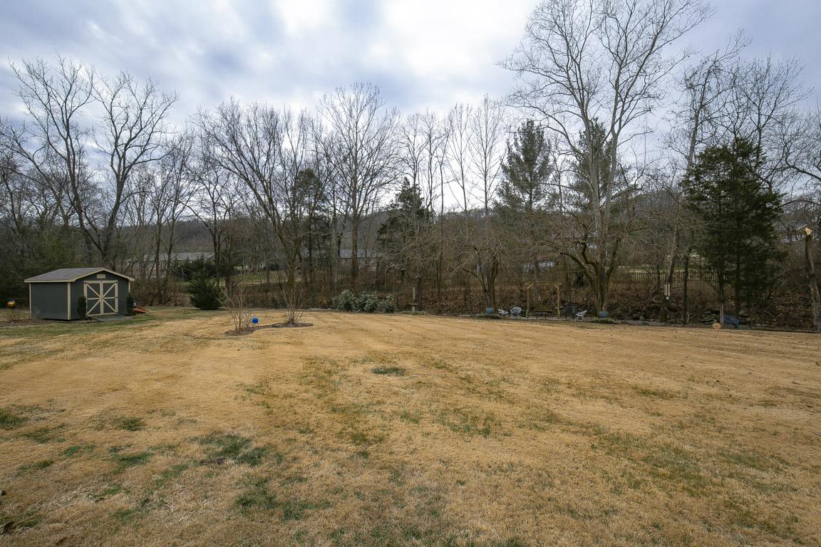 885 Holly Tree Gap Road Brentwood, TN 37027 - Photo 23 of 28 a backyard of a house with large trees