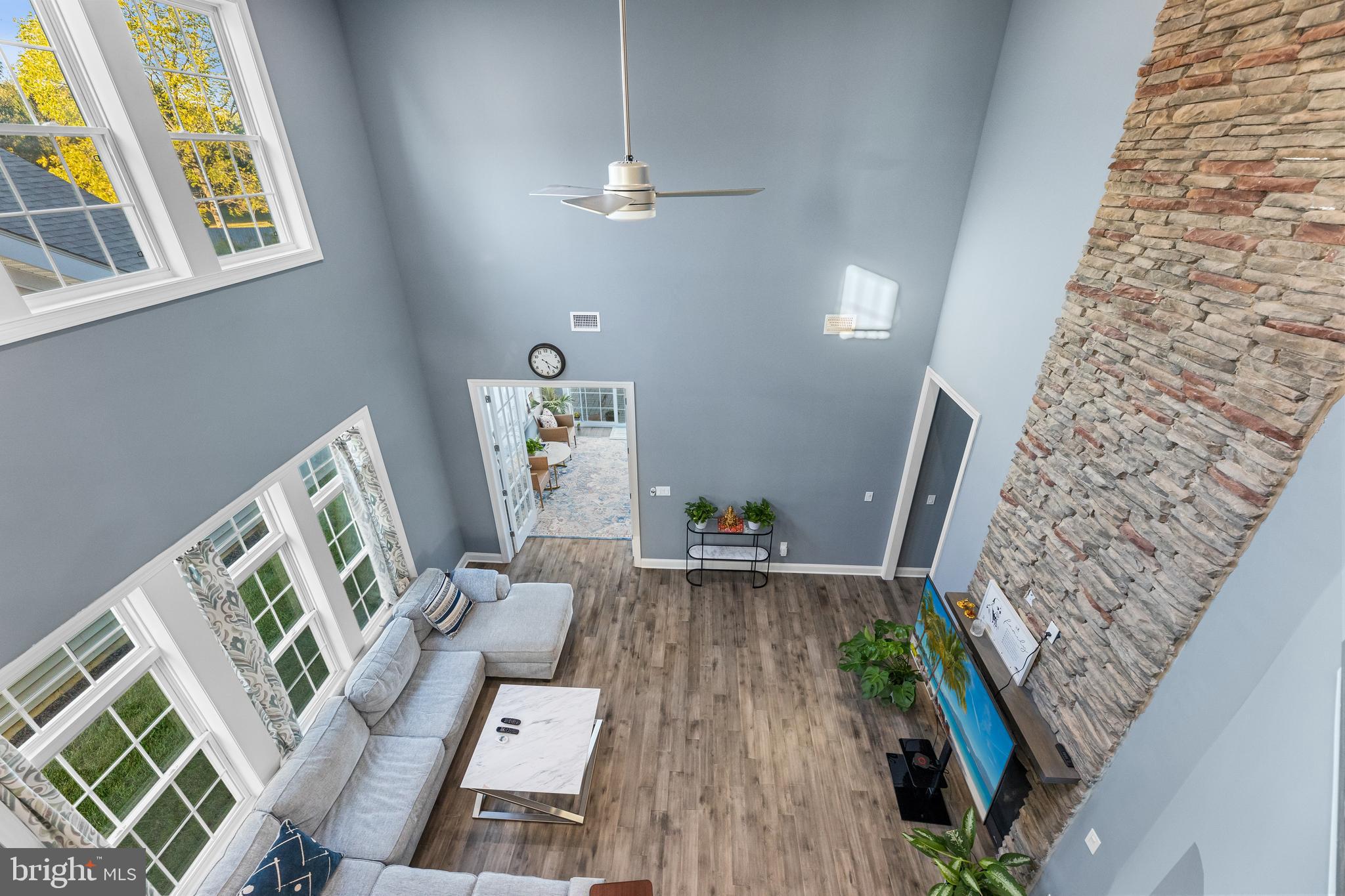 22 Samjan Circle Hightstown, NJ 08520 - Photo 20 of 31 a living room with furniture and a fireplace