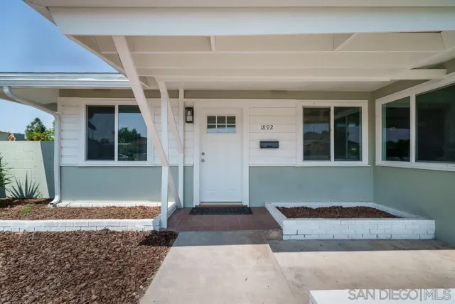 a view of front door of a house
