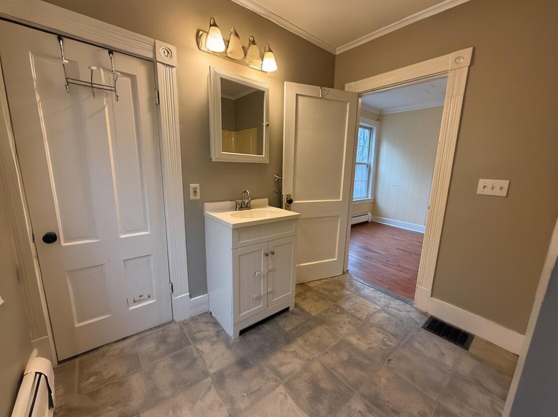 7 Squire Street Waterville, ME 04901 - Photo 22 of 40 22. Downstairs Bath Vanity View