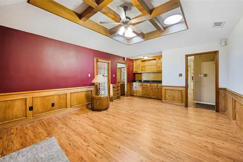 a room with gym equipment