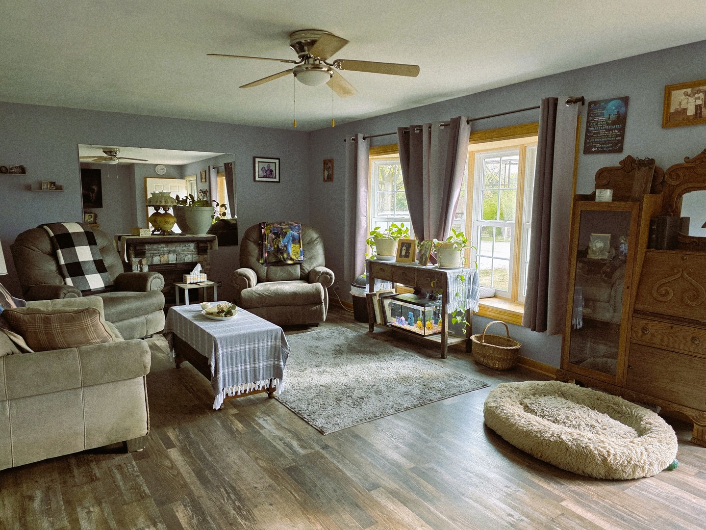 603 1st Street West Lyndon, IL 61261 - Photo 2 of 22 a living room with furniture and a large window