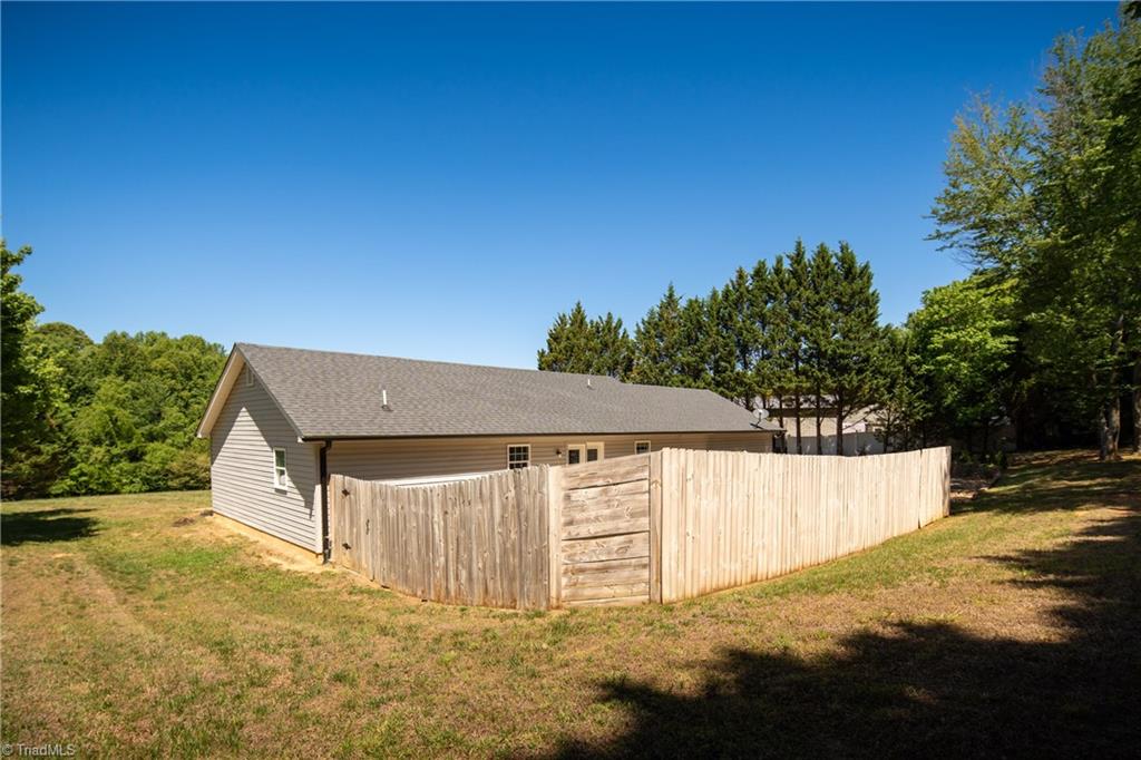 122 Fosstorall Road King, NC 27021 - Photo 29 of 32 Side and Back yard with Privacy fence