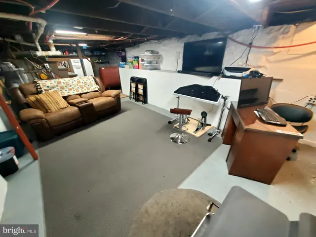 a room with furniture