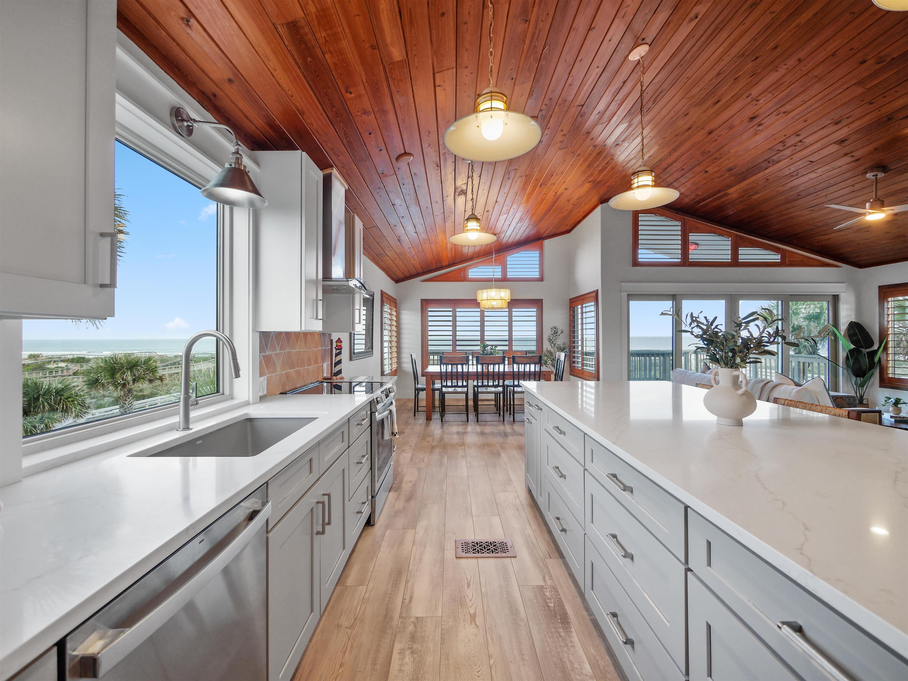 5372 Atlantic View St. Augustine, FL 32080 - Photo 25 of 56 a kitchen with counter top space and a sink