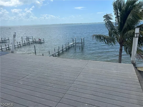 a view of a terrace with an outdoor space