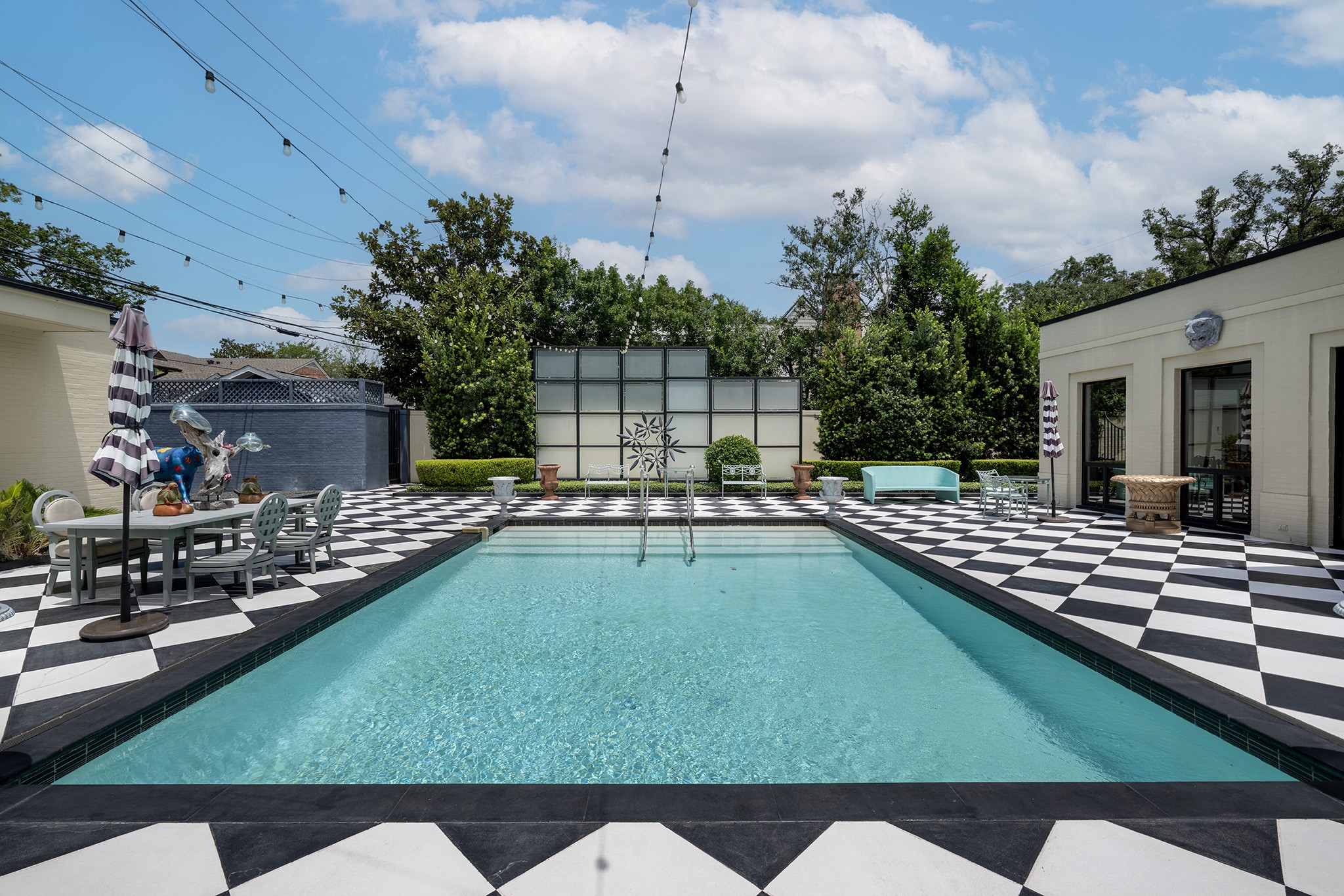 1814 Larchmont Road Houston, TX 77019 - Photo 25 of 29 a view of a swimming pool with a patio