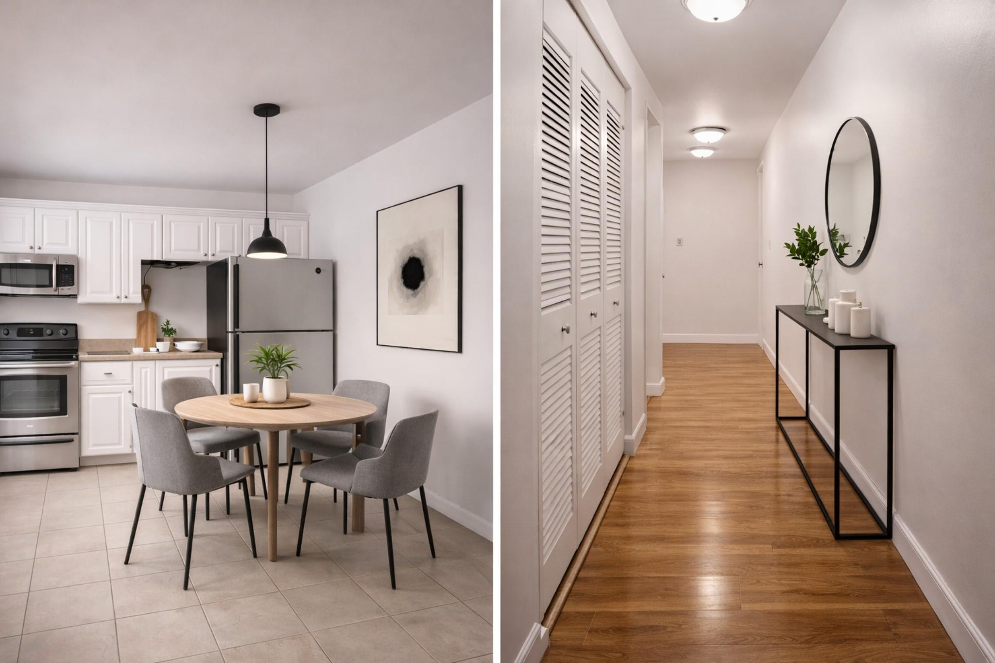 Undisclosed Address Plantation, FL 33324 - Photo 4 of 18 virtually staged, kitchen and hallway