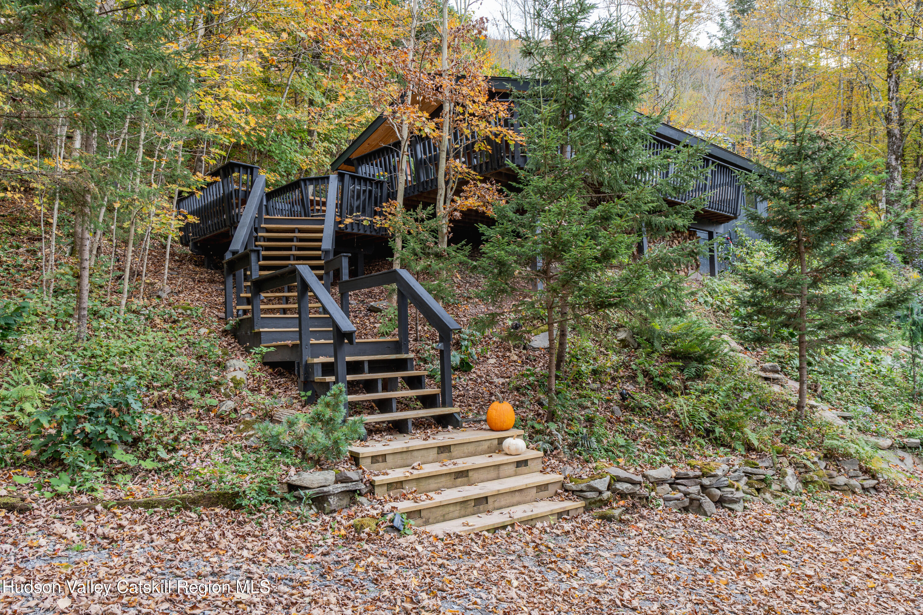 167 Pine Lane Hunter, NY 12442 - Photo 5 of 27 a front view of a house with a yard