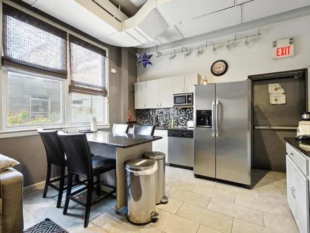 a room with storage and utility