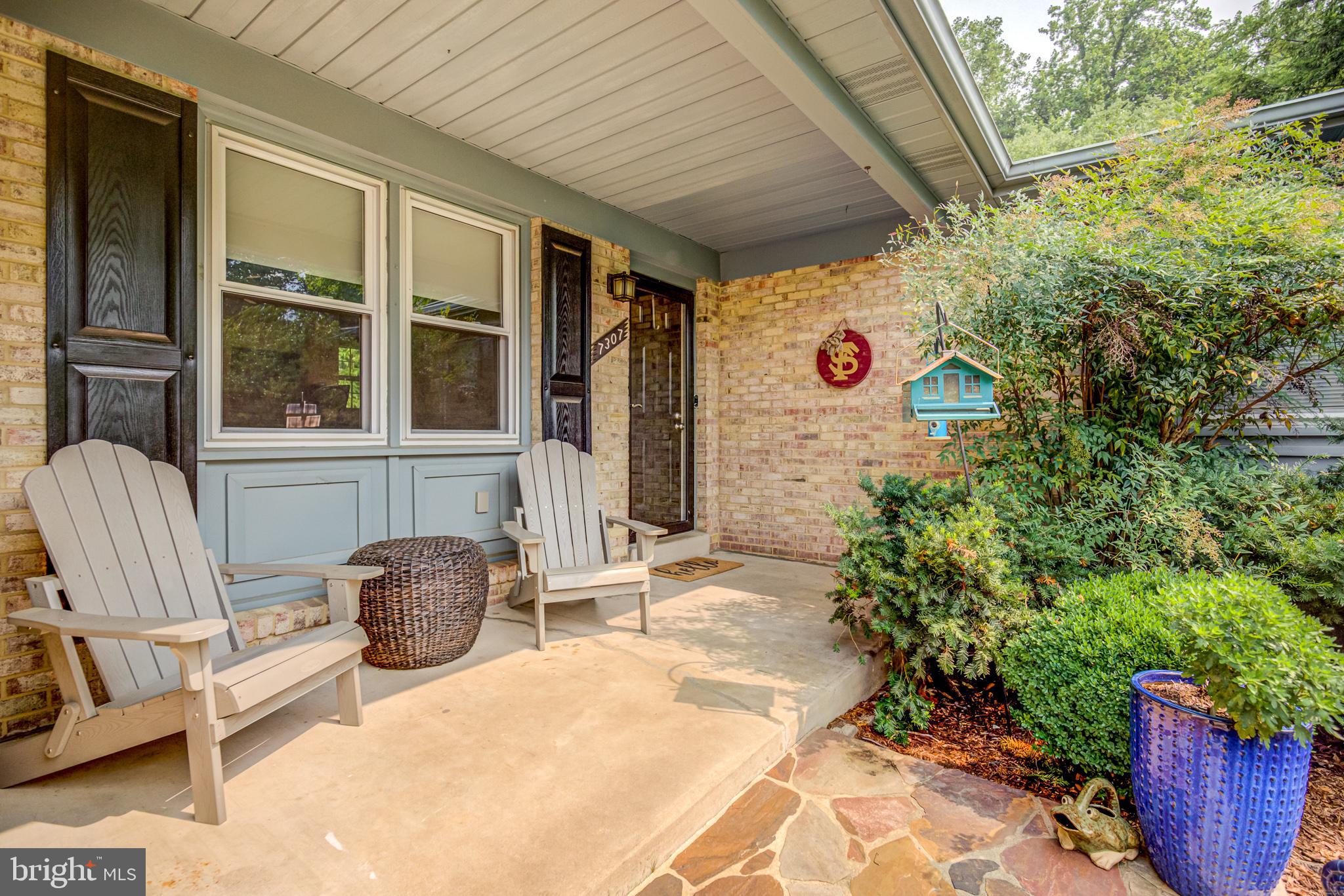 Welcoming front porch