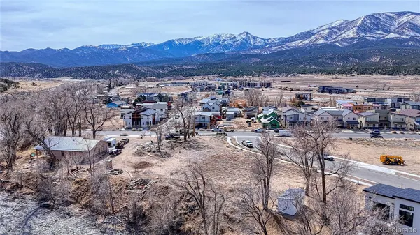 a view of city and mountain