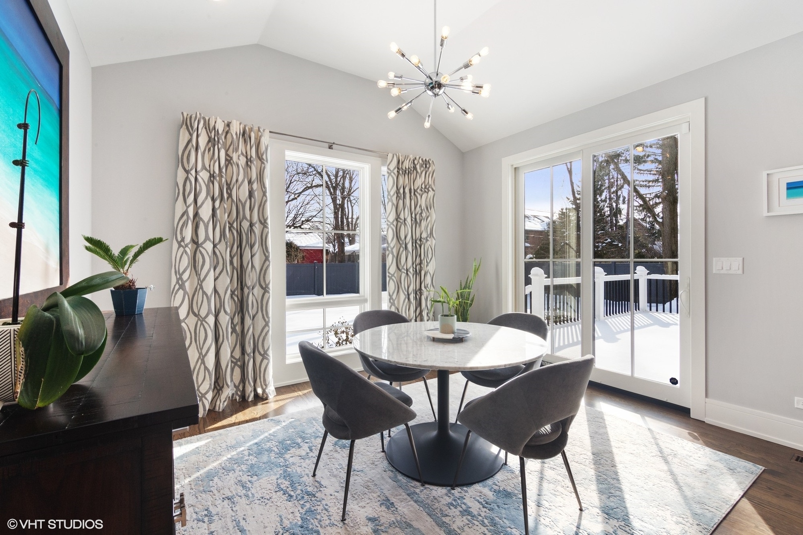933 Echo Lane Glenview, IL 60025 - Photo 12 of 28 a view of a dining room with furniture window and outside view
