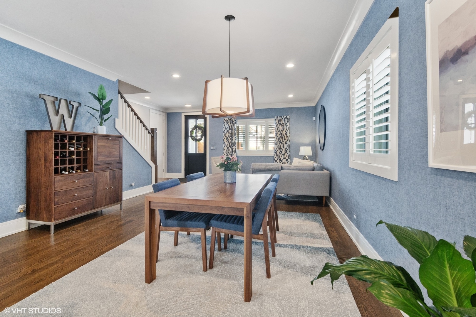 933 Echo Lane Glenview, IL 60025 - Photo 5 of 28 a dining room with furniture and wooden floor