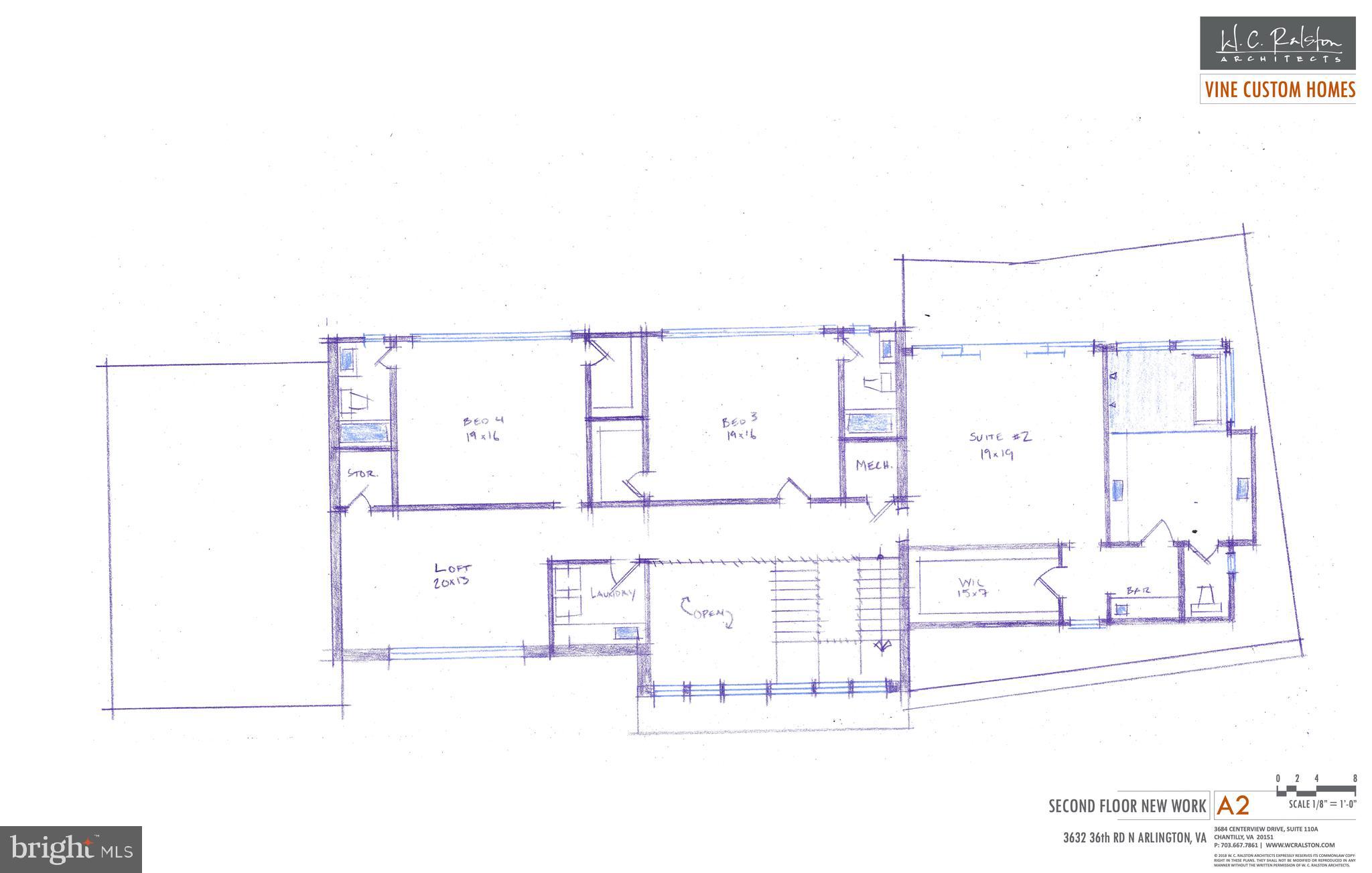 3632 36th Road North Arlington, VA 22207 - Photo 13 of 14 Upper Level Floor Plan