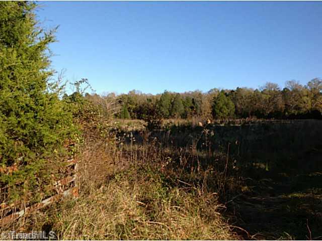 Land. View at driveway entrance from Farmington Road. Level land with slight gentle rolls.