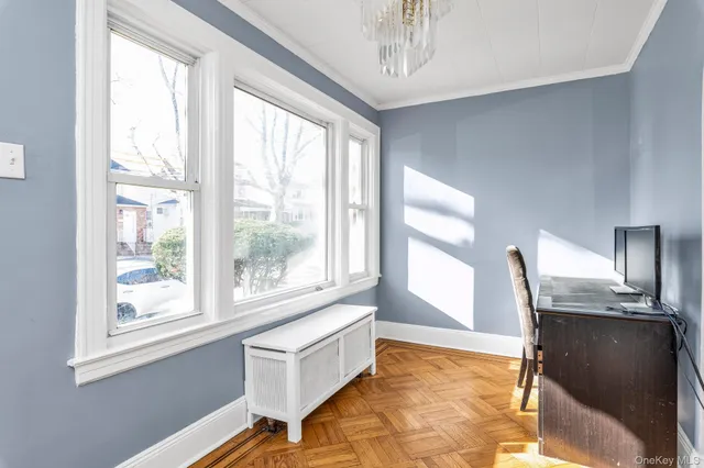 a view of workspace with a window