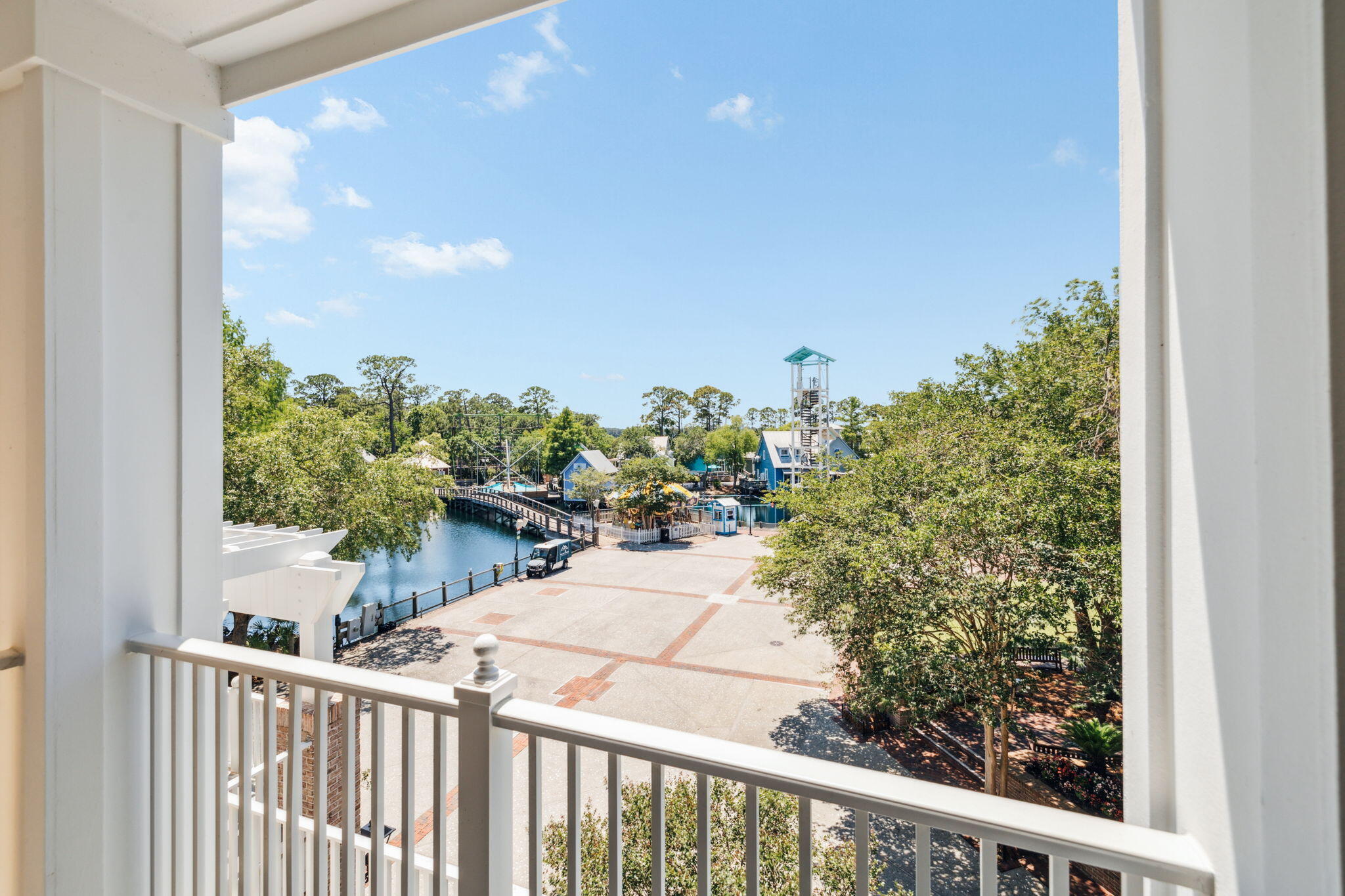 9100 Baytowne Wharf Boulevard, Unit 3668 Miramar Beach, FL 32550 - Photo 17 of 38 a view of a balcony with an outdoor space