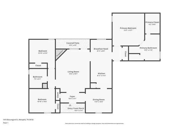 $1,935 | 7473 Beauregard Cove, Memphis, TN 38125