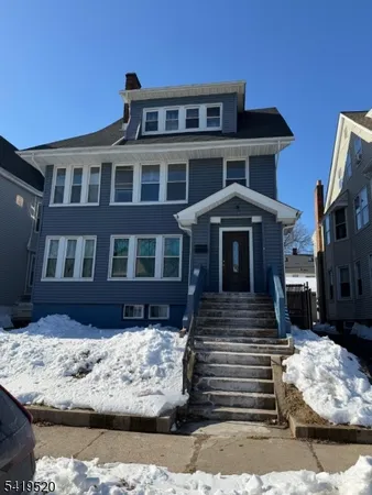 a front view of a house