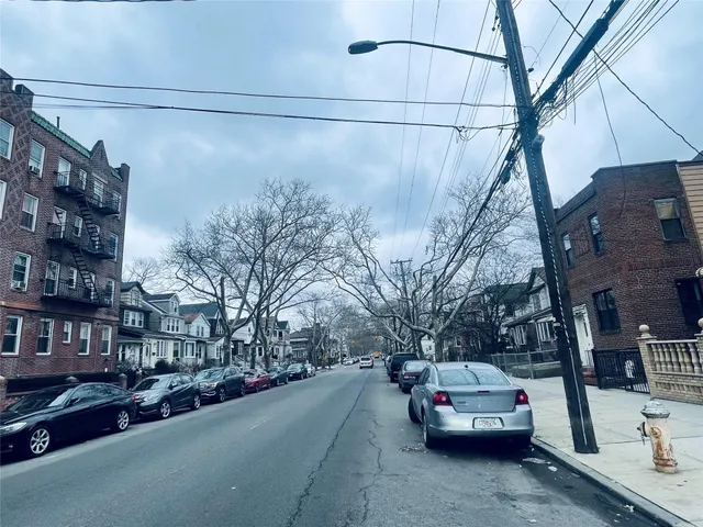 a car parked on the side of street