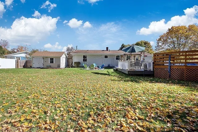 a house view with a garden space