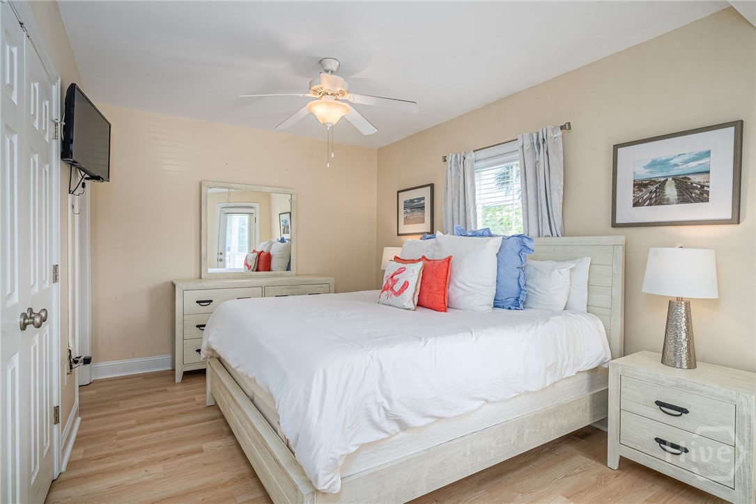 18 Silver Avenue, Unit 1 Tybee Island, GA 31328 - Photo 11 of 50 Primary Bedroom w/En-Suite Bathroom & Balcony Access!