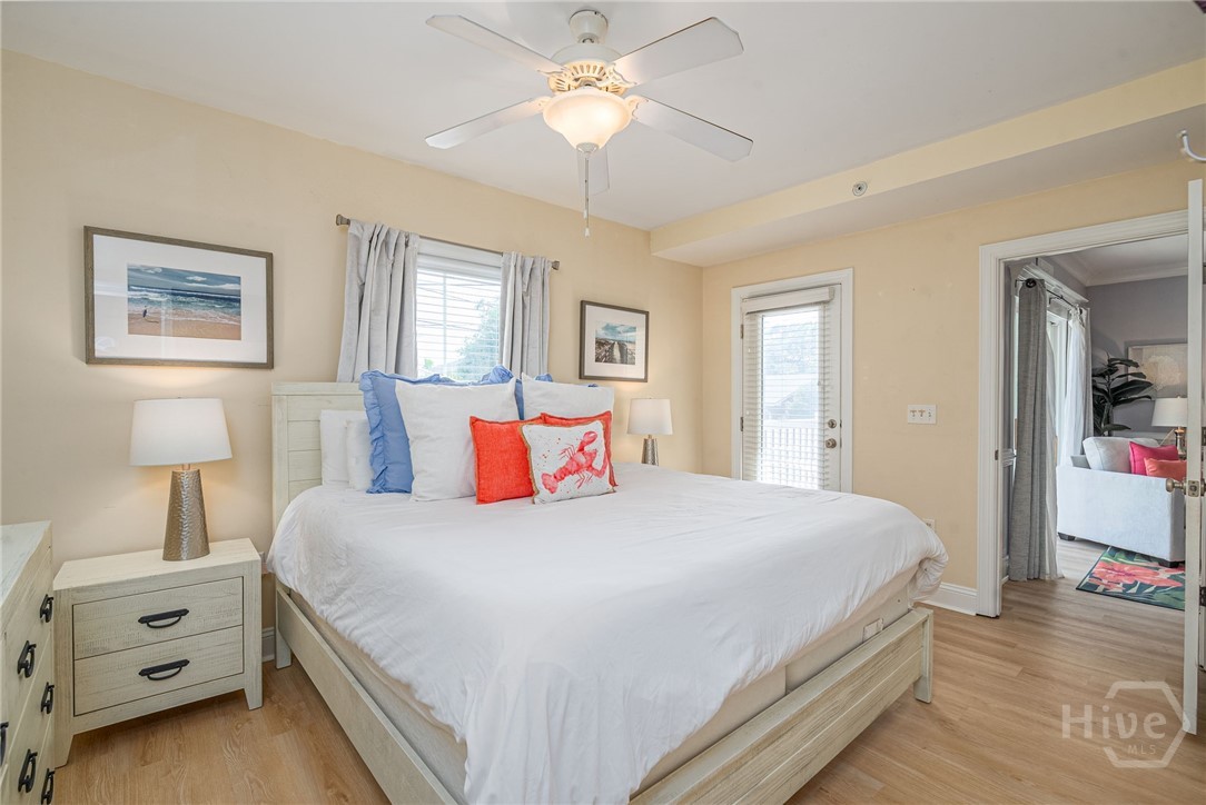 18 Silver Avenue, Unit 1 Tybee Island, GA 31328 - Photo 12 of 50 Primary Bedroom w/En-Suite Bathroom & Balcony Access!
