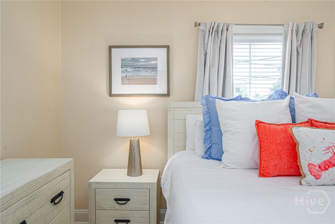 18 Silver Avenue, Unit 1 Tybee Island, GA 31328 - Photo 13 of 50 Primary Bedroom w/En-Suite Bathroom & Balcony Access!