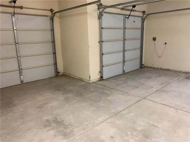 a view of a garage