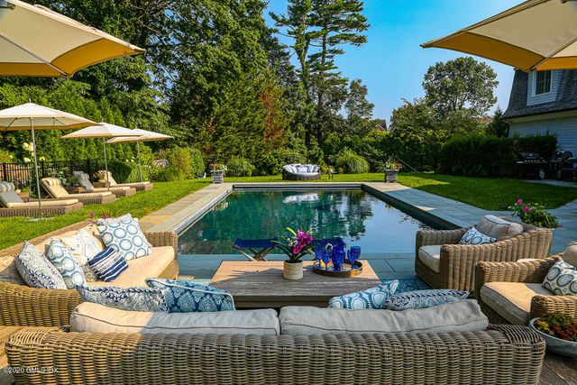 a view of outdoor space yard deck patio and outdoor kitchen
