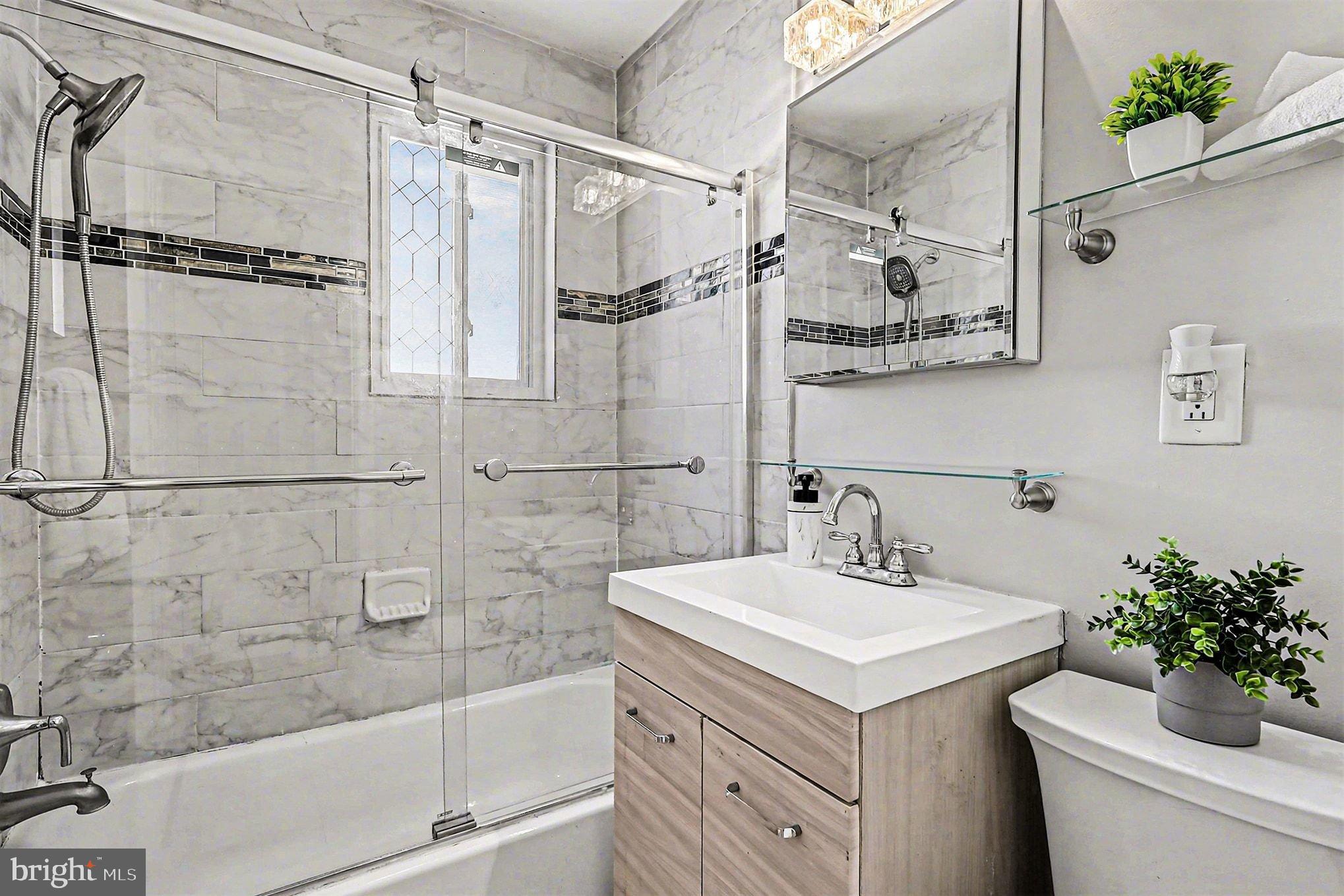 2402 24th Street Southeast Washington, DC 20020 - Photo 27 of 41 Modern bathroom with elegant finishes.