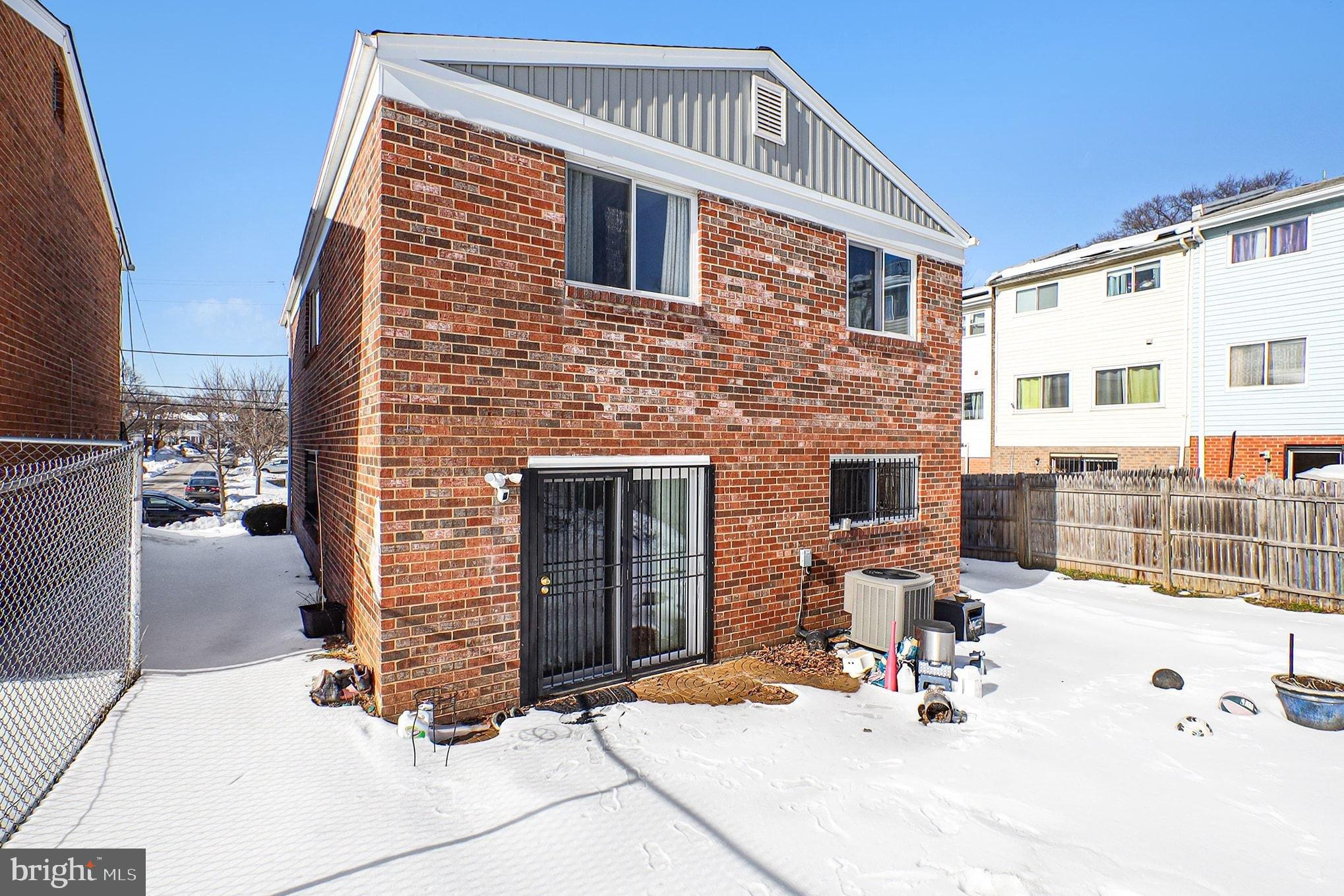 2402 24th Street Southeast Washington, DC 20020 - Photo 37 of 41 Charming brick home in a winter wonderland.
