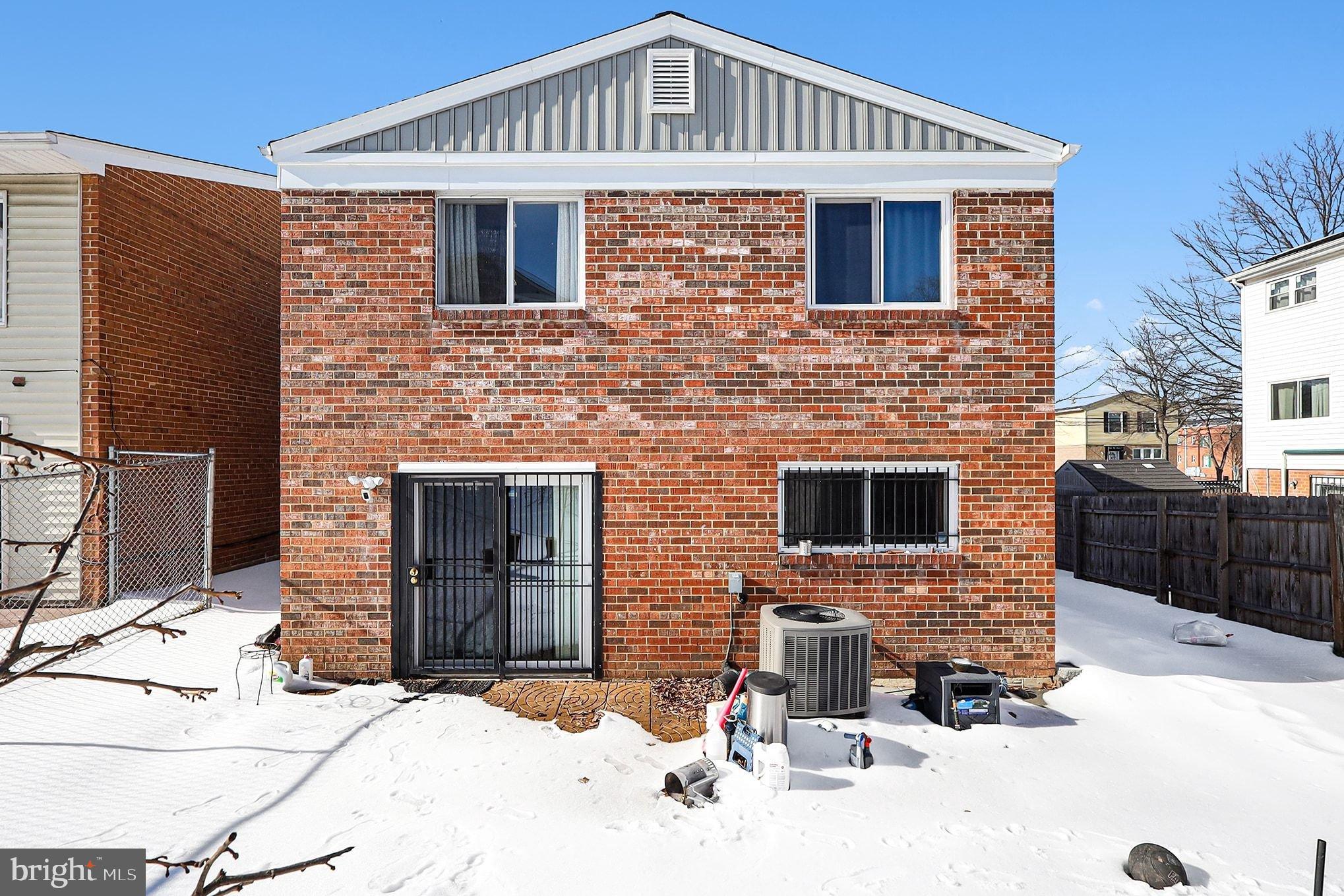 2402 24th Street Southeast Washington, DC 20020 - Photo 40 of 41 Charming brick home in a winter wonderland.