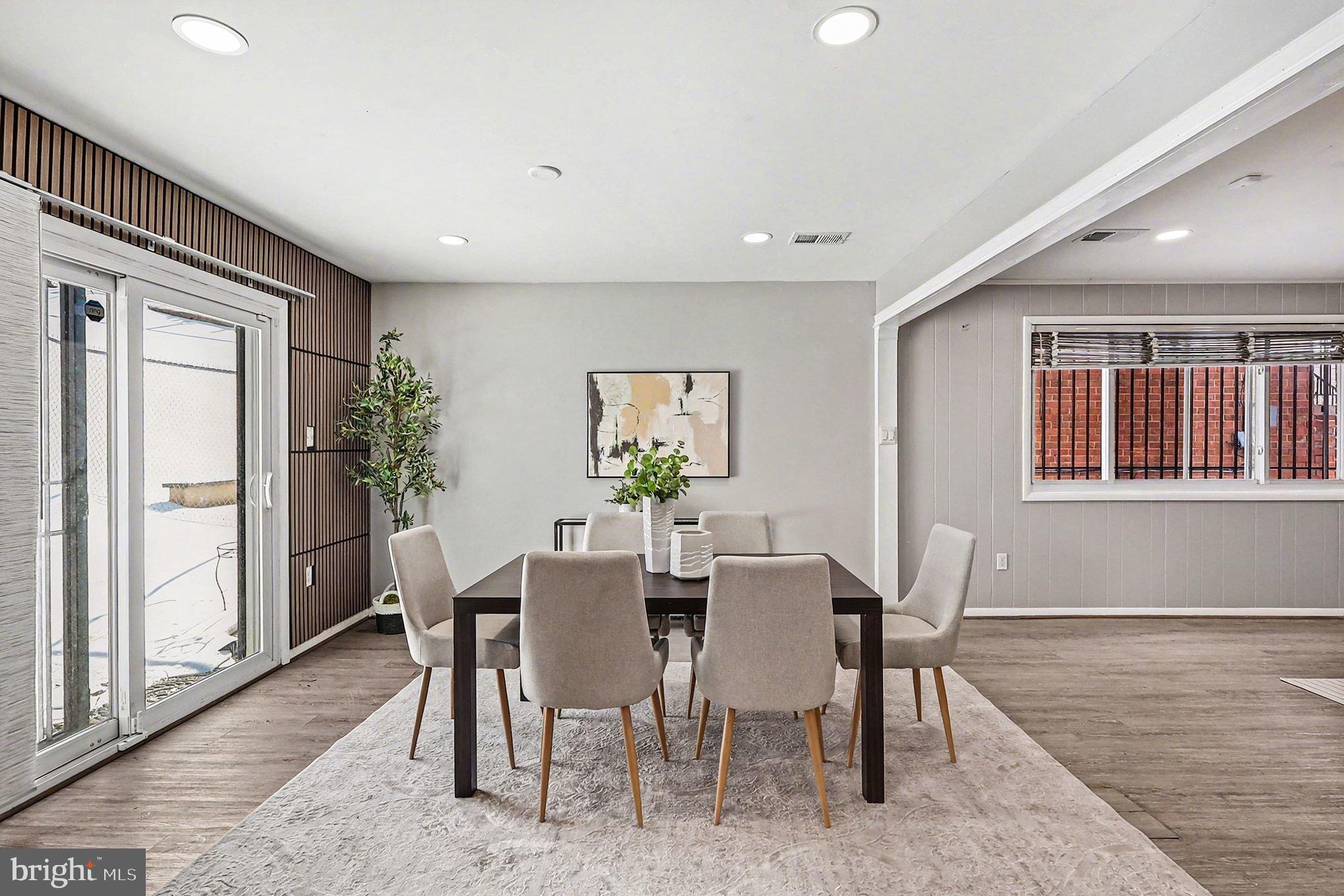 2402 24th Street Southeast Washington, DC 20020 - Photo 7 of 41 Modern dining space with natural light.