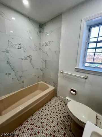 a bathroom with a toilet a sink and a bathtub