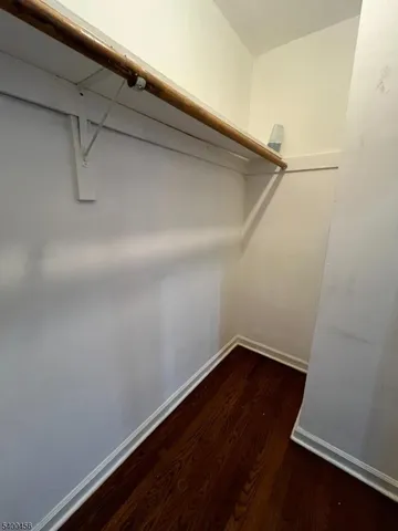 a view of small space with racks on the wall