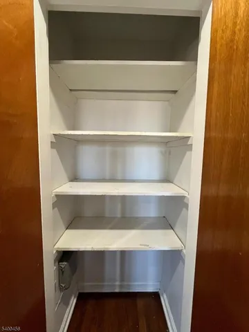 a close view of closet