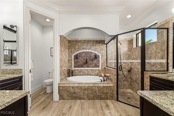 a kitchen with counter top space and sink