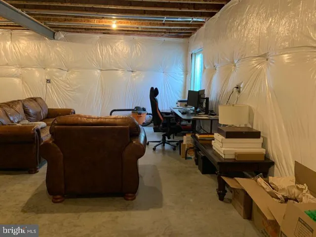 a room with furniture