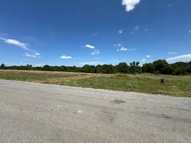 a view of a lake with houses in the background