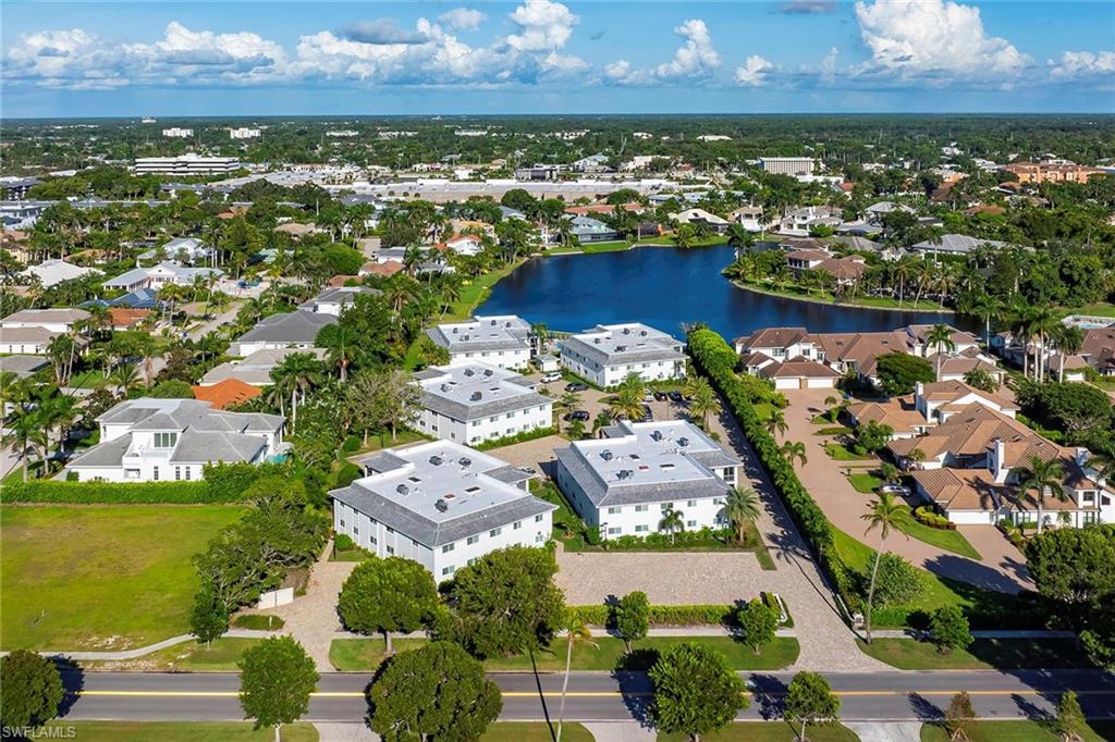 4160 Crayton Road, Unit A5 Naples, FL 34103 - Photo 23 of 46 Aerial view looking east over residential Park Shore