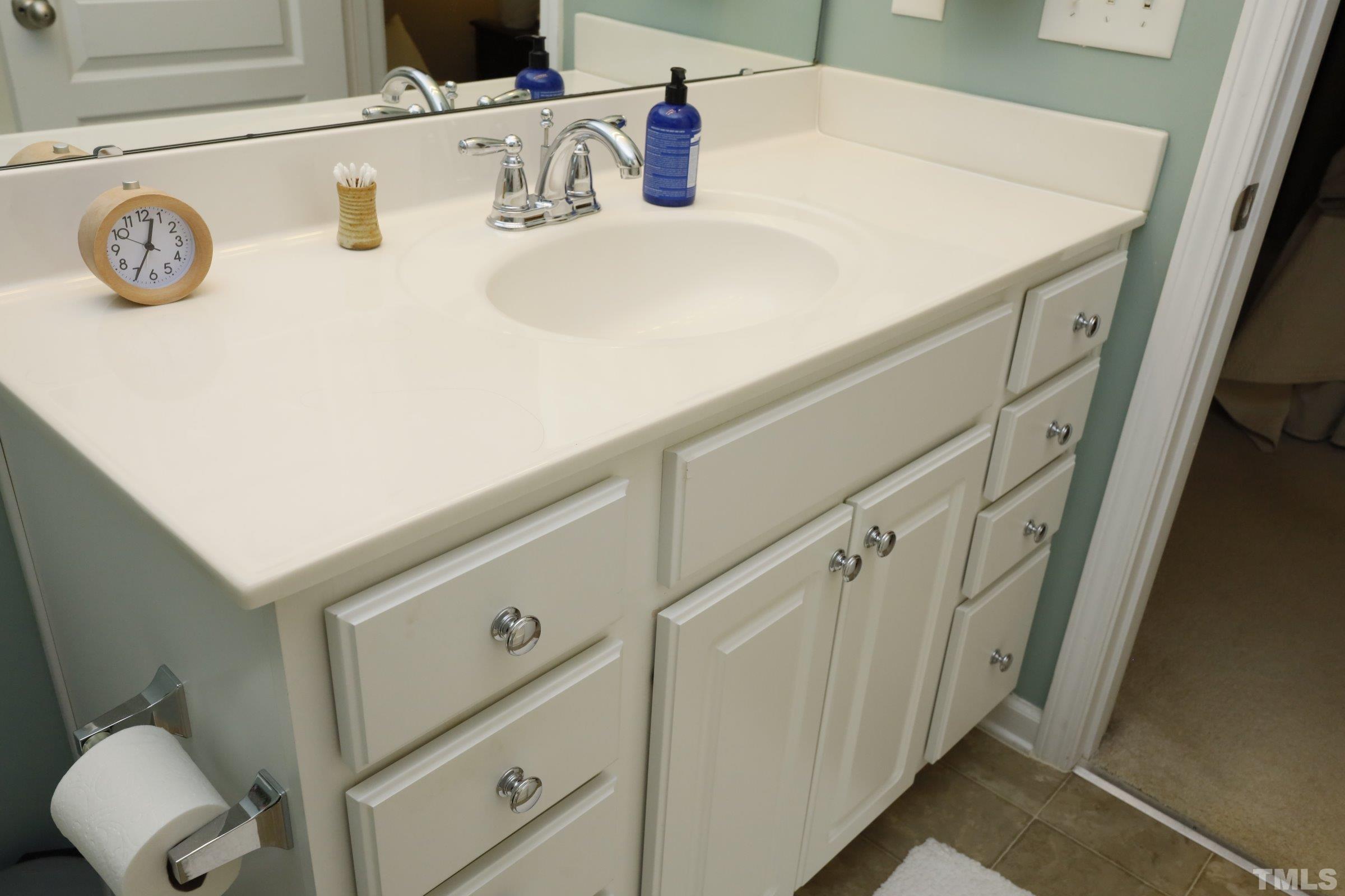 304 Red Elm Drive Durham, NC 27713 - Photo 19 of 27 a bathroom with a sink and a vanity