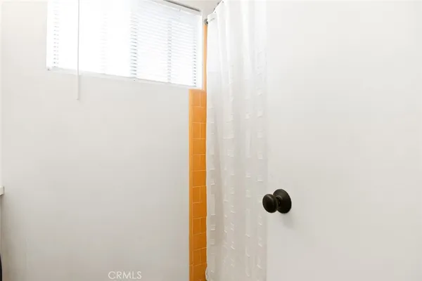 a bathroom with a window