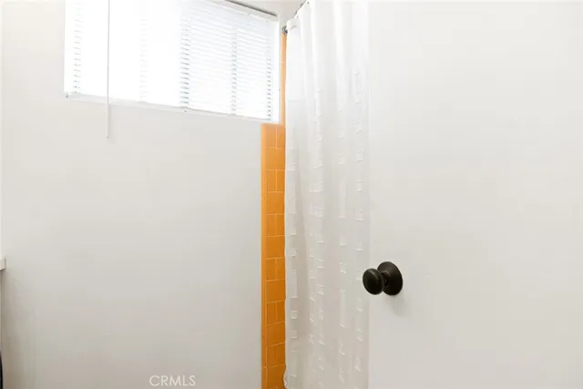 a bathroom with a window