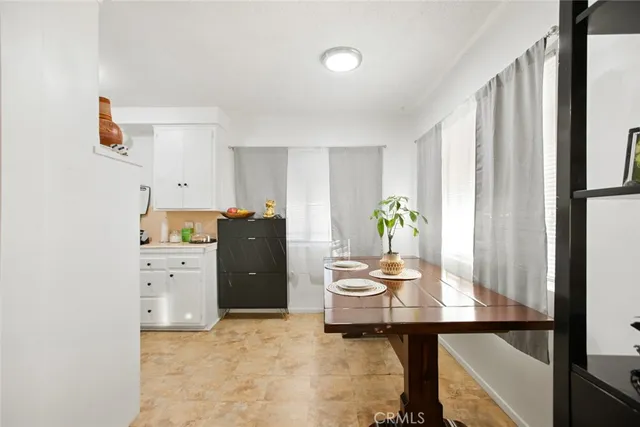 an aerial view of residential building and parking space