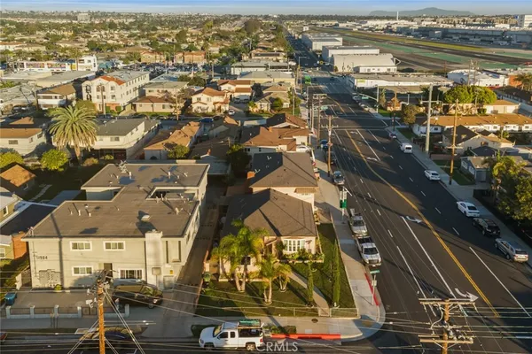 an aerial view of a city