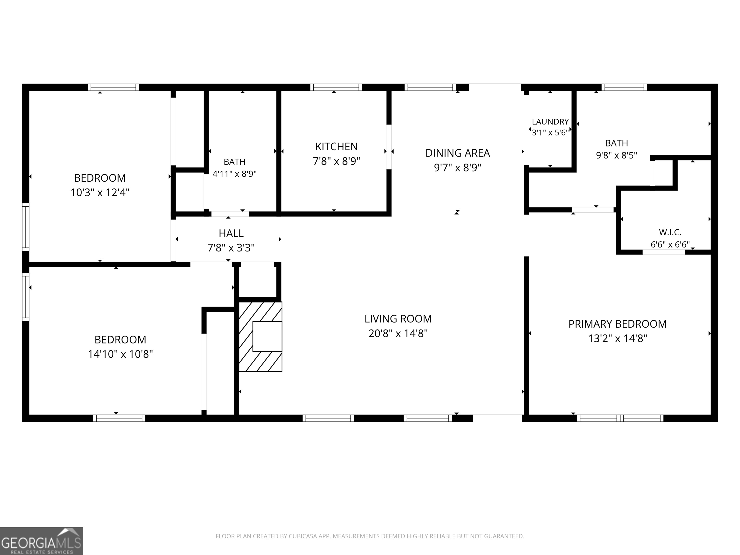 62 Melvin Harris Road Manchester, GA 31816 - Photo 52 of 52 a picture of a floor plan